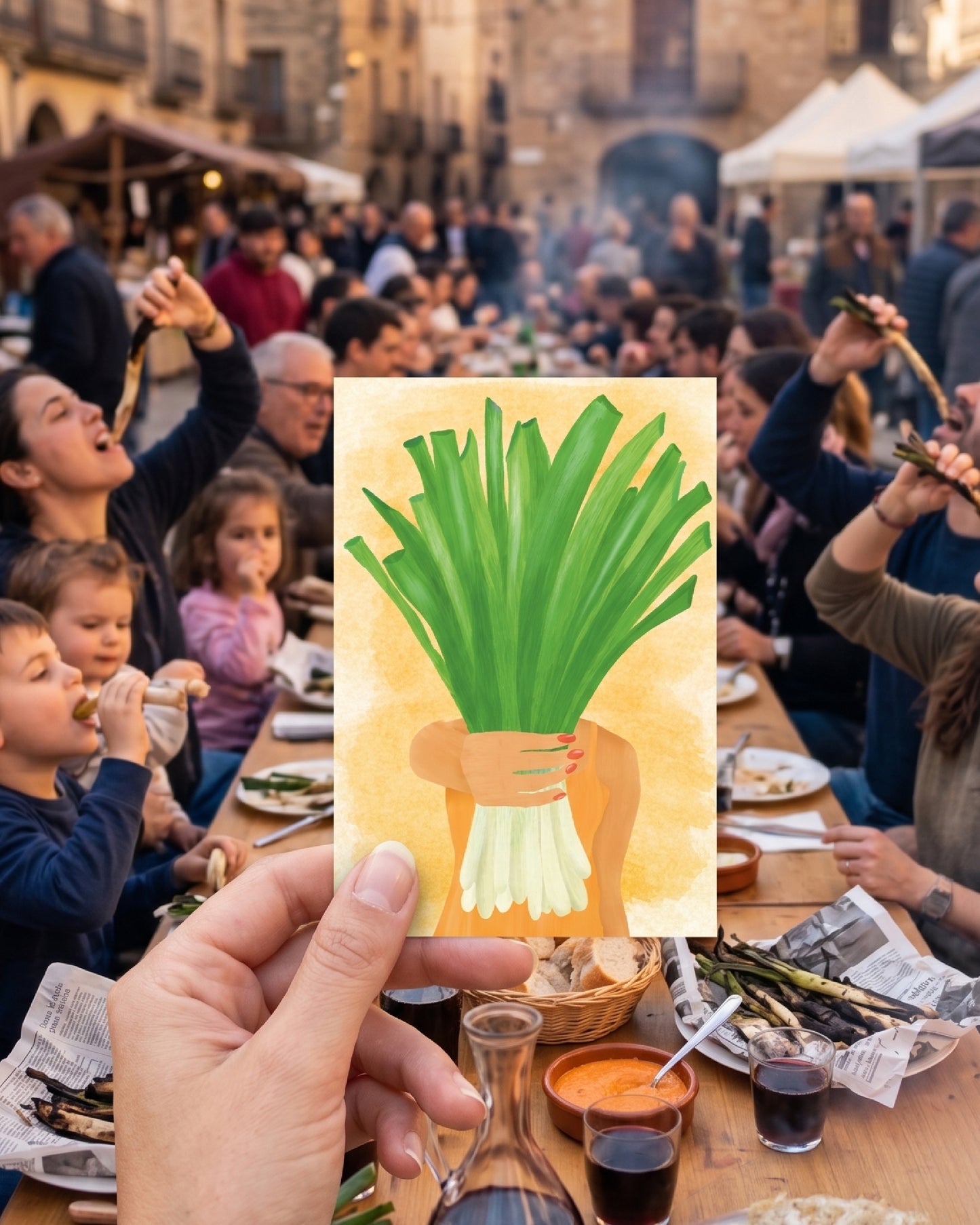 Postal de Barcelona | Calçots