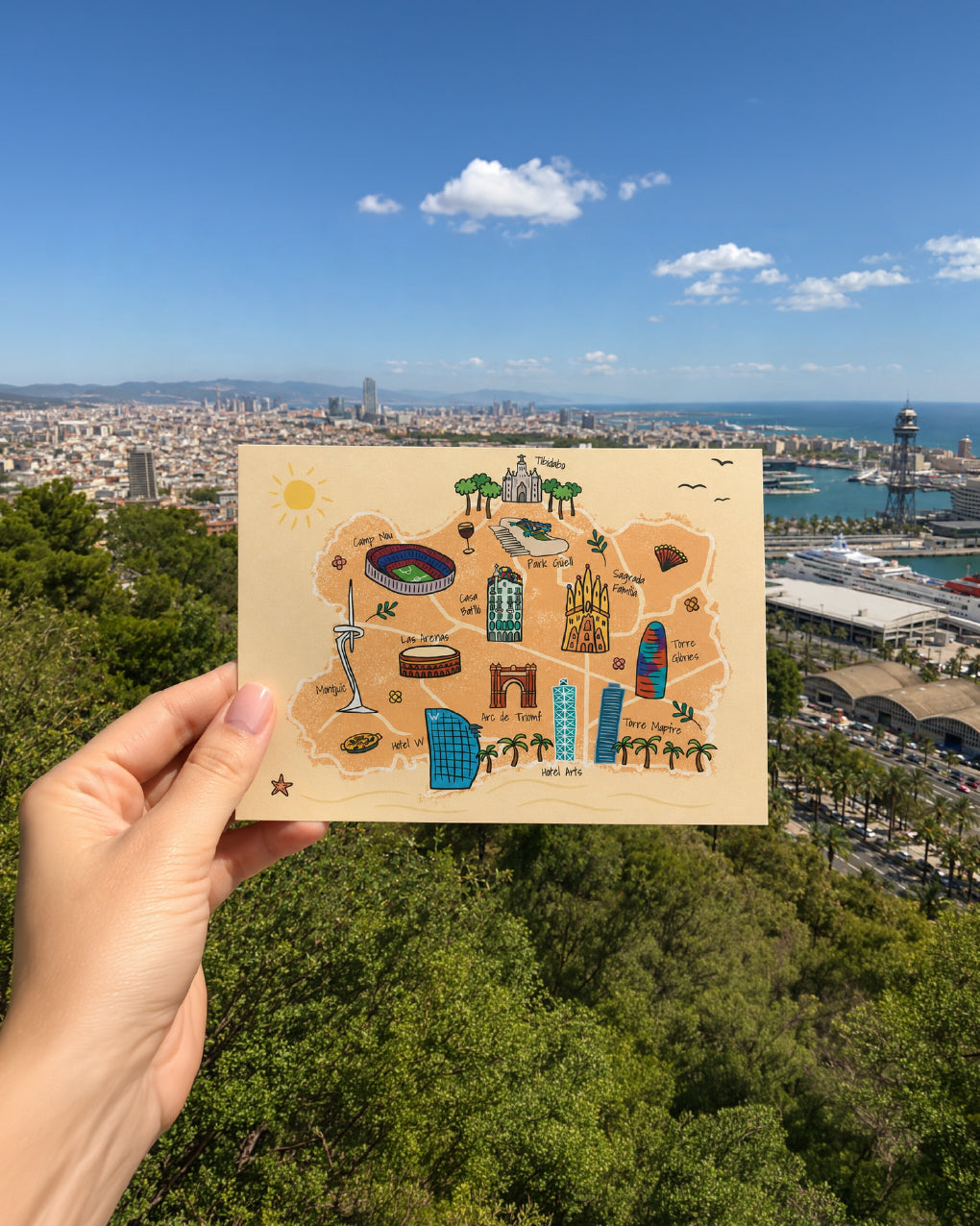 Barcelona Postcard | Mapa de Barcelona