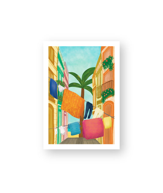 Barcelona Poster | Barceloneta Barrio