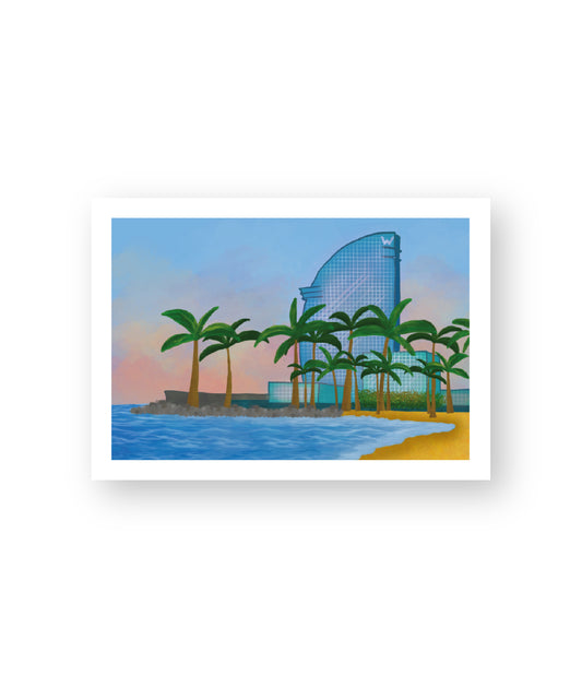 Barcelona Poster | Barceloneta Playa