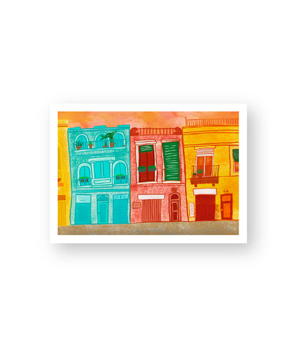 Arco de Triunfo - Barcelona - Colección de ilustraciones de arte Impresión Papel Postal A6 Póster A4 España Arco Monumental Paseo de Lluís Companys