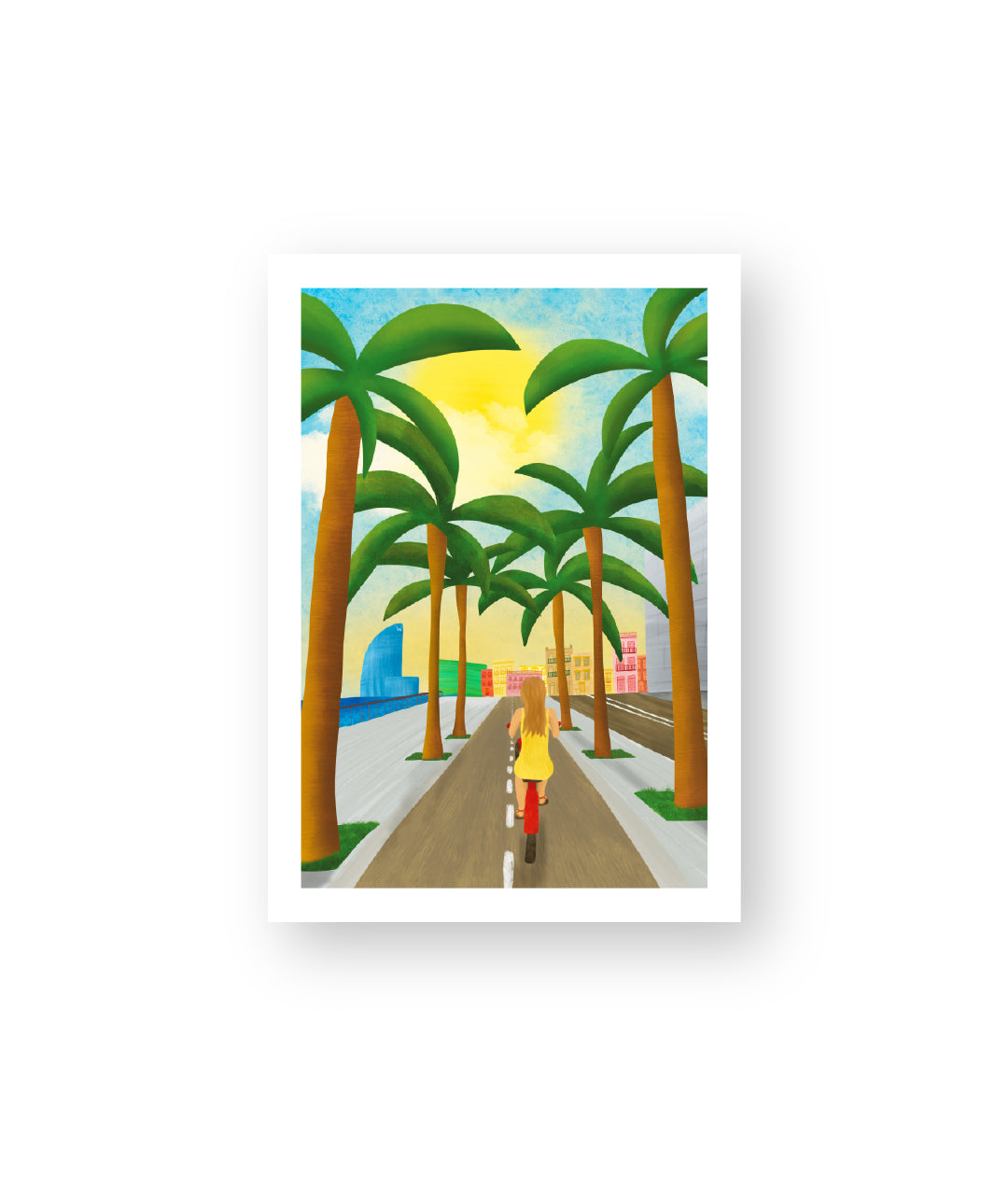 Arco de Triunfo - Barcelona - Colección de ilustraciones de arte Impresión Papel Postal A6 Póster A4 España Arco Monumental Paseo de Lluís Companys