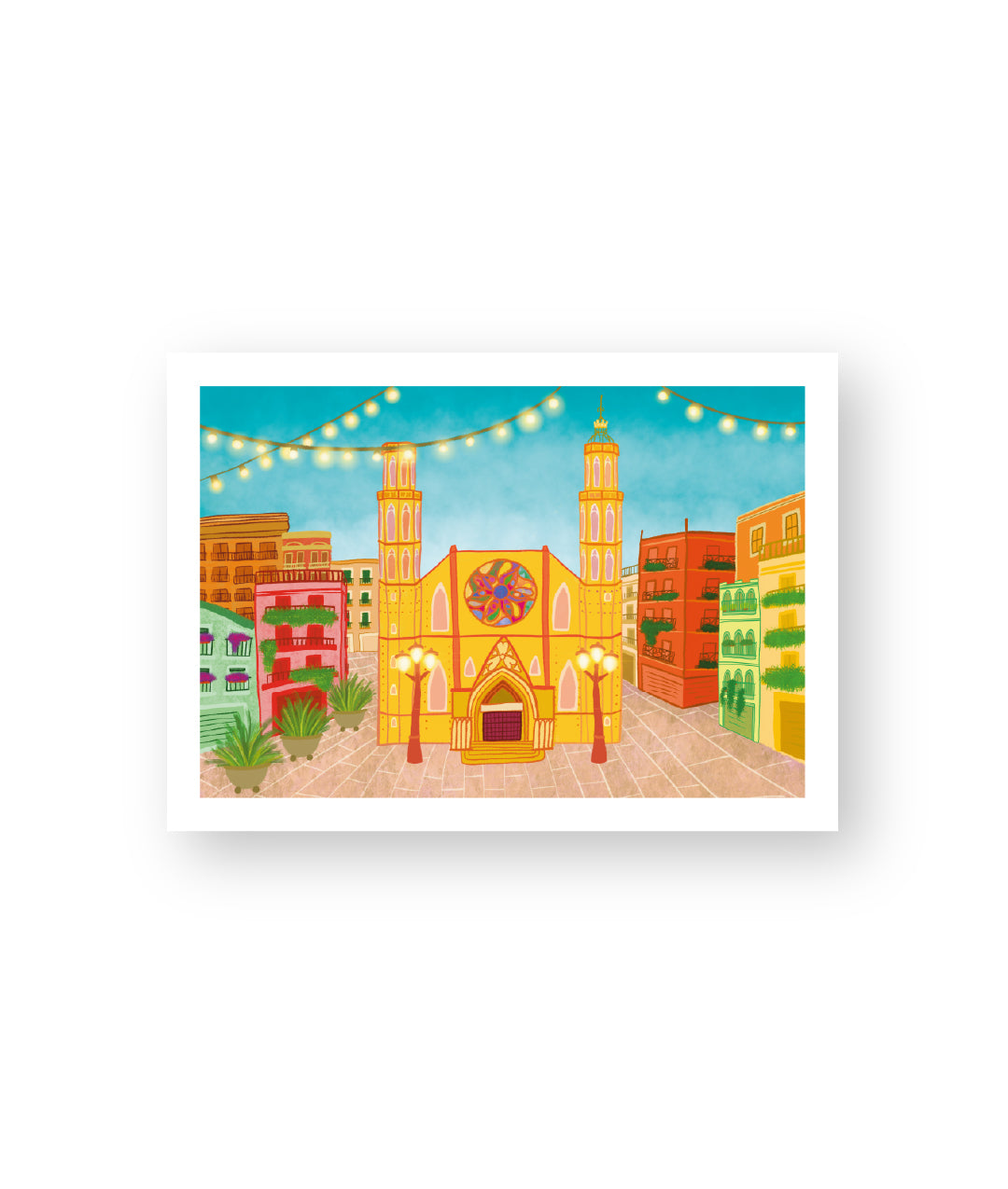 Arco de Triunfo - Barcelona - Colección de ilustraciones de arte Impresión Papel Postal A6 Póster A4 España Arco Monumental Paseo de Lluís Companys