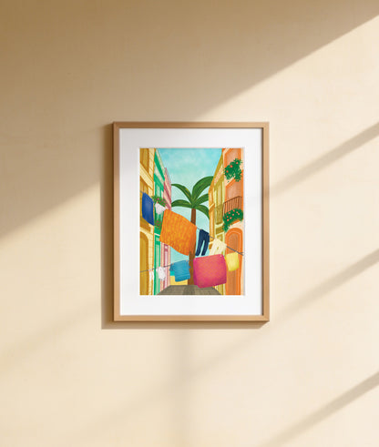 Arco de Triunfo - Barcelona - Colección de ilustraciones de arte Impresión Papel Postal A6 Póster A4 España Arco Monumental Paseo de Lluís Companys