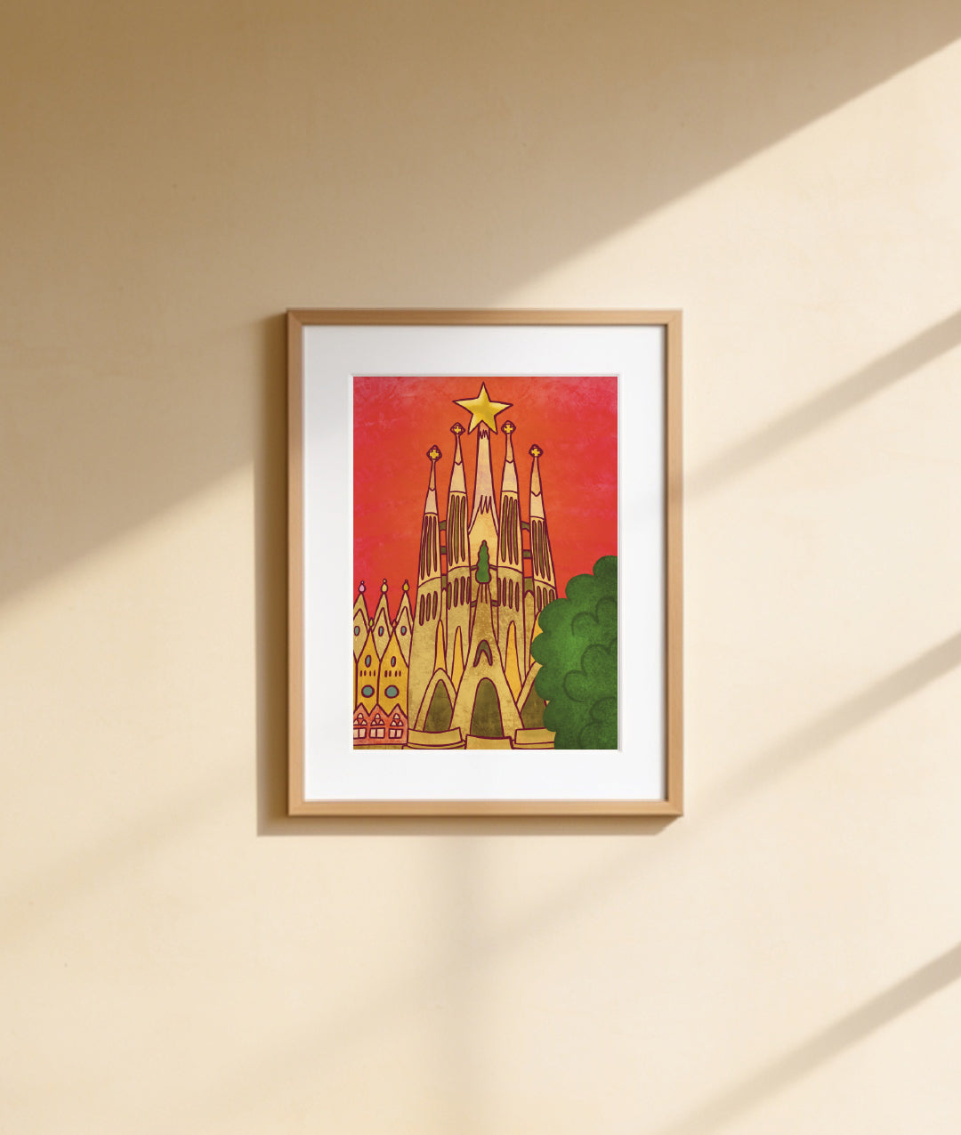 Arco de Triunfo - Barcelona - Colección de ilustraciones de arte Impresión Papel Postal A6 Póster A4 España Arco Monumental Paseo de Lluís Companys