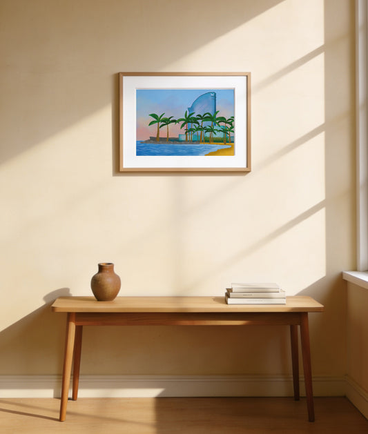 Barcelona Poster | Barceloneta Playa