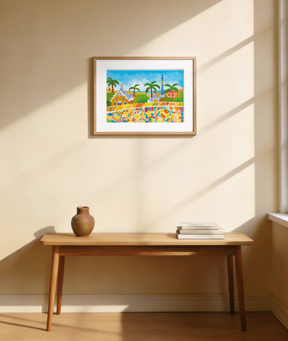 Arco de Triunfo - Barcelona - Colección de ilustraciones de arte Impresión Papel Postal A6 Póster A4 España Arco Monumental Paseo de Lluís Companys