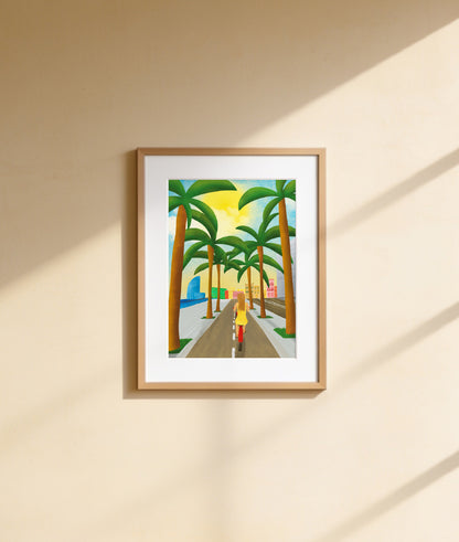 Arco de Triunfo - Barcelona - Colección de ilustraciones de arte Impresión Papel Postal A6 Póster A4 España Arco Monumental Paseo de Lluís Companys