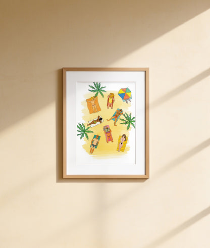 Arco de Triunfo - Barcelona - Colección de ilustraciones de arte Impresión Papel Postal A6 Póster A4 España Arco Monumental Paseo de Lluís Companys