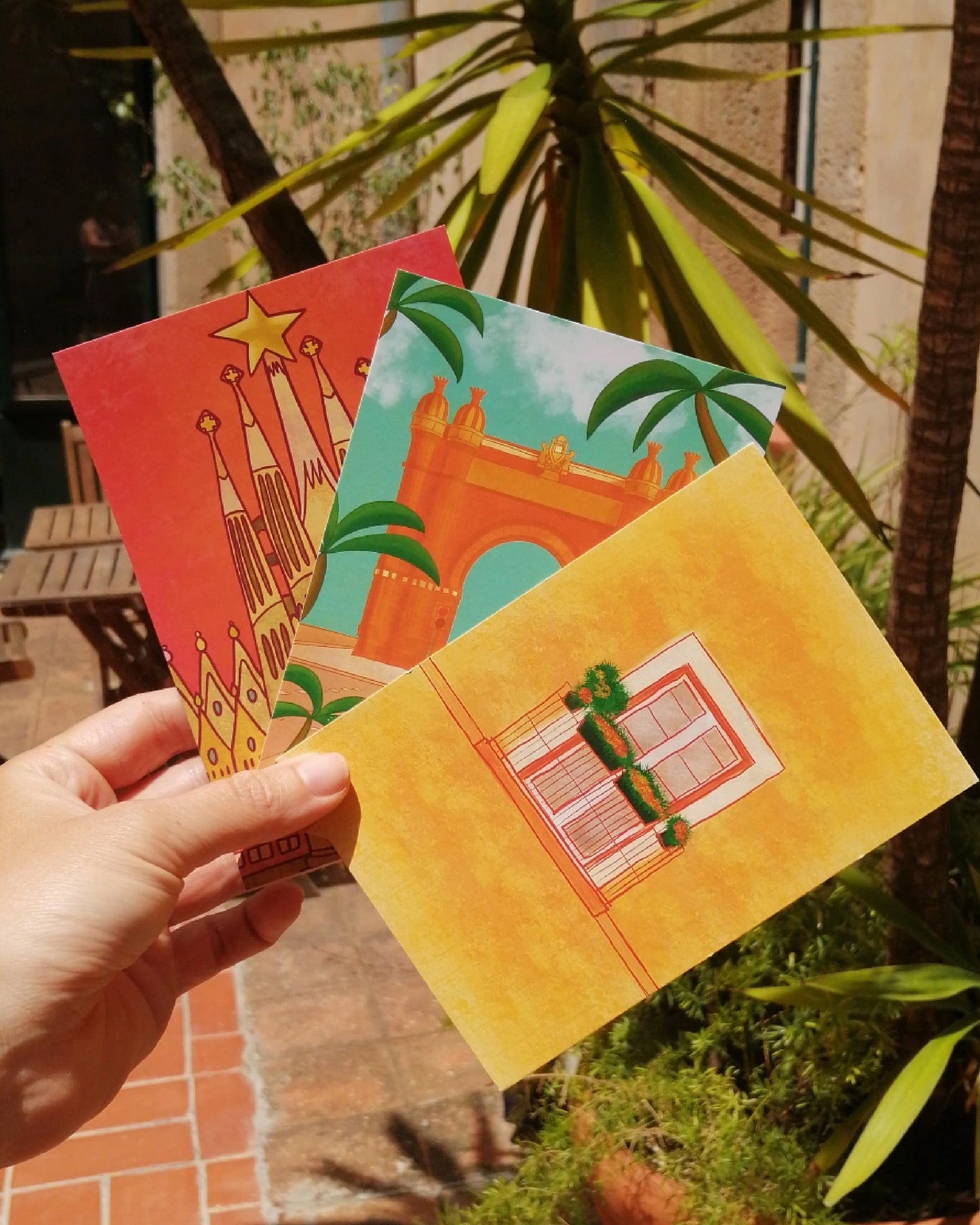 Set of 3 Barcelona postcards - Pick your favorites!