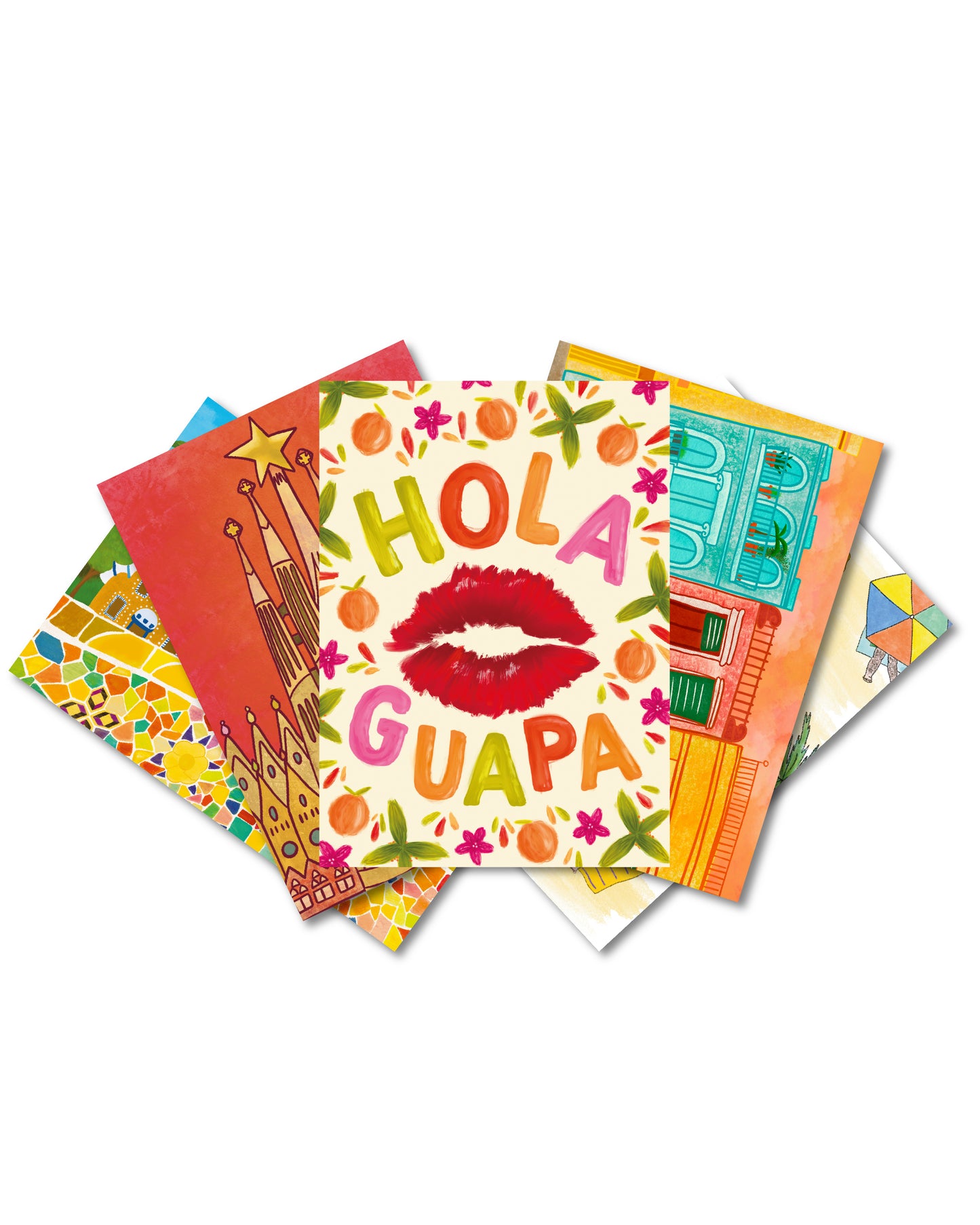 Set of 5 Barcelona postcards - Pick your favorites!